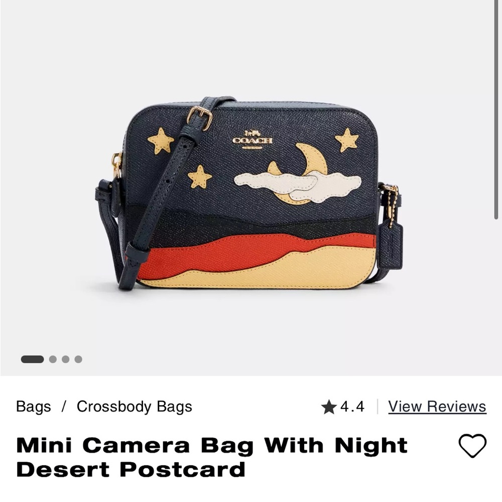 Coach Mini Camera Bag With Night Desert Postcard